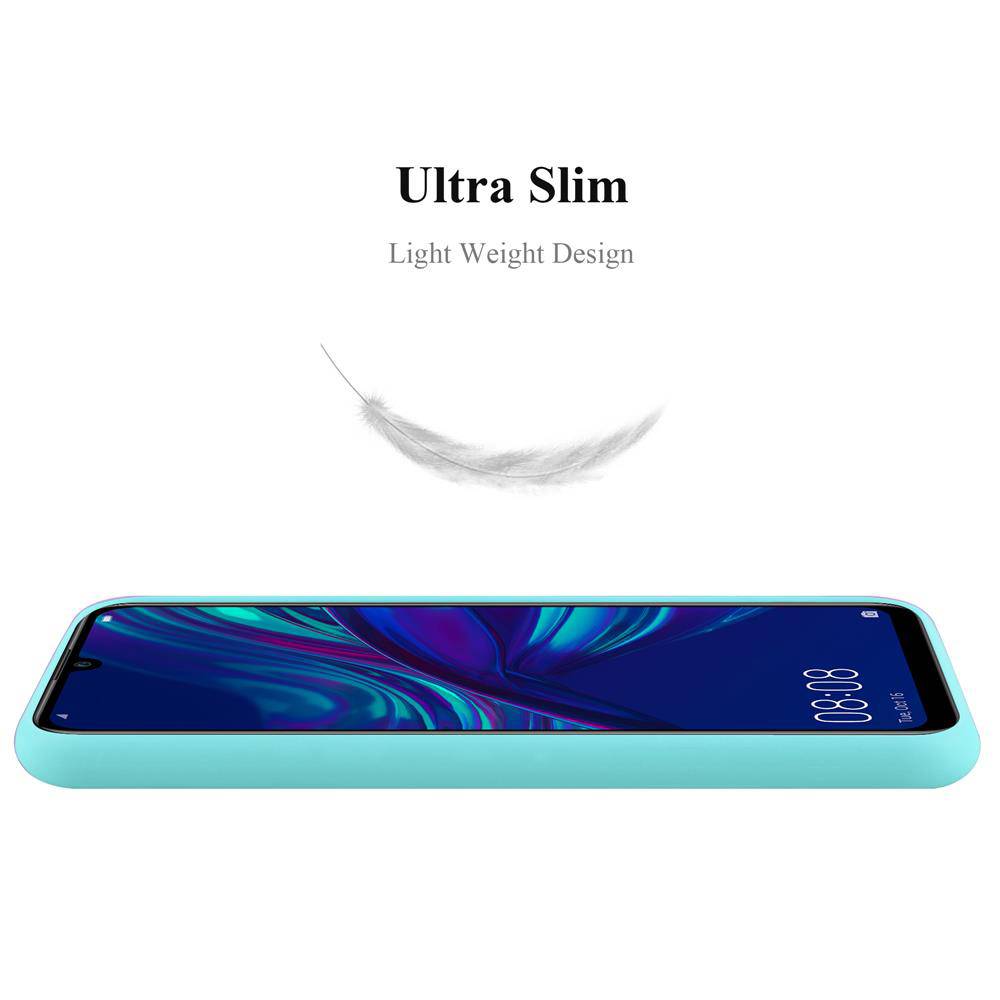 Cadorabo Hülle für Honor 10 LITE / Huawei P SMART 2019 Schutzhülle in Blau Handyhülle TPU Silikon Etui Case Cover