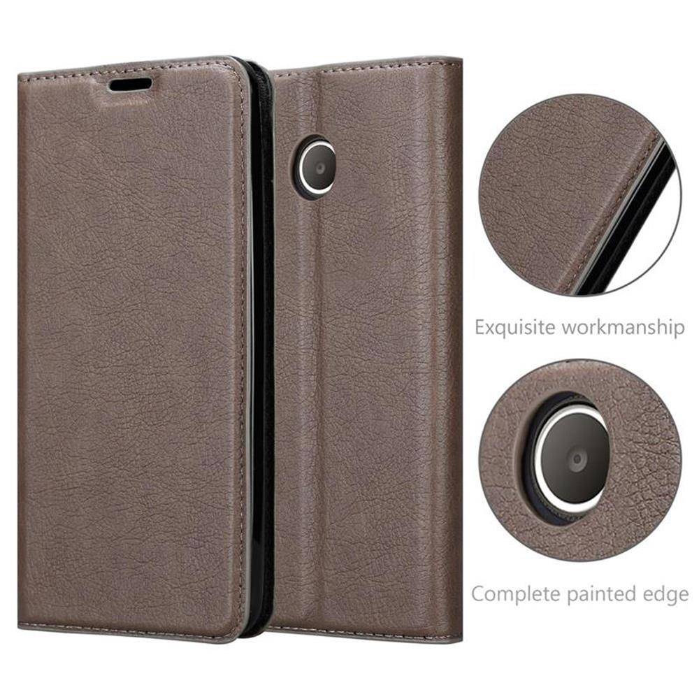 Cadorabo Hülle für Huawei Y3 / Y3C / Y330 / Y331 / Y360 Schutz Hülle in Braun Handyhülle Etui Case Cover