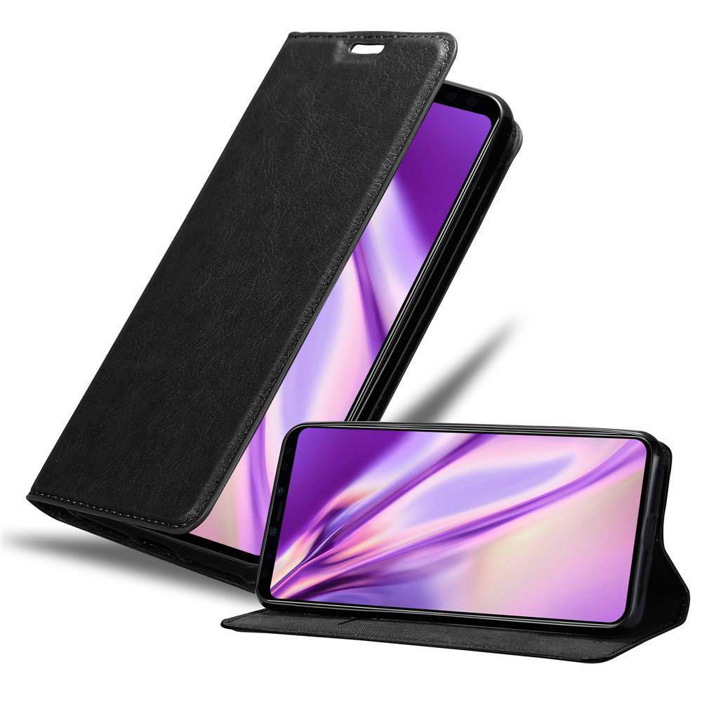 Cadorabo Hülle für Google PIXEL 4 Schutz Hülle in Schwarz Handyhülle Etui Case Cover Magnetverschluss