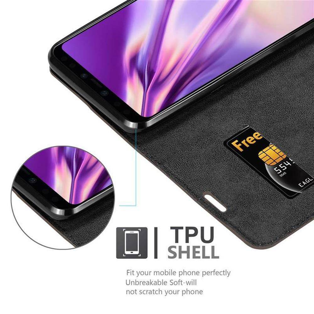 Cadorabo Hülle für Google PIXEL 4 XL Schutz Hülle in Braun Handyhülle Etui Case Cover Magnetverschluss