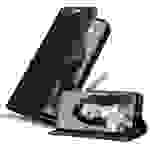 Cadorabo Hülle für Huawei NOVA 5i / P20 LITE 2019 Schutz Hülle in Schwarz Handyhülle Etui Case Cover Magnetverschluss