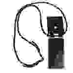 Cadorabo Hülle für Huawei NOVA 2 Schutzhülle in Schwarz Handy Kette Silikon Kordel abnehmbares Etui