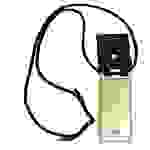 Cadorabo Hülle für Huawei NOVA PLUS Schutzhülle in Schwarz Handy Kette Silikon Kordel abnehmbares Etui
