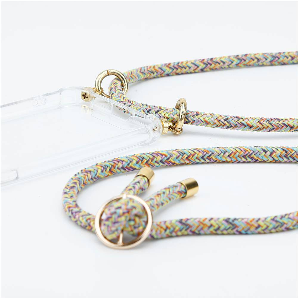 Cadorabo Hülle für Nokia 2.2 Schutzhülle in Gelb Handy Kette Silikon Kordel abnehmbares Etui