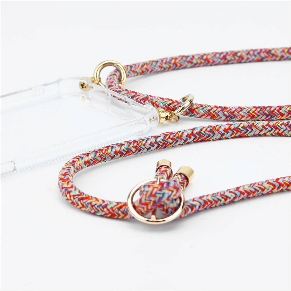 Cadorabo Hülle für Nokia 2.2 Schutzhülle in Rot Handy Kette Silikon Kordel abnehmbares Etui