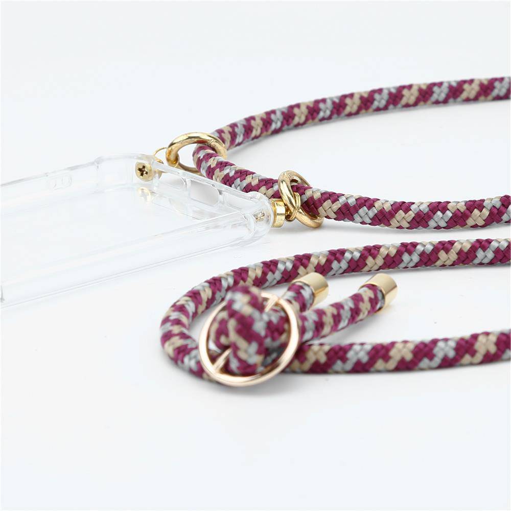 Cadorabo Hülle für Nokia 2.2 Schutzhülle in Rot Handy Kette Silikon Kordel abnehmbares Etui