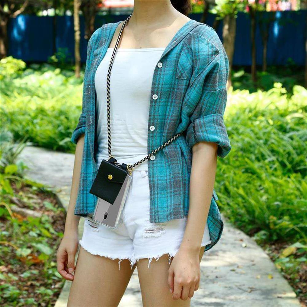 Cadorabo Hülle für Nokia 2.2 Schutzhülle in Blau Handy Kette Silikon Kordel abnehmbares Etui