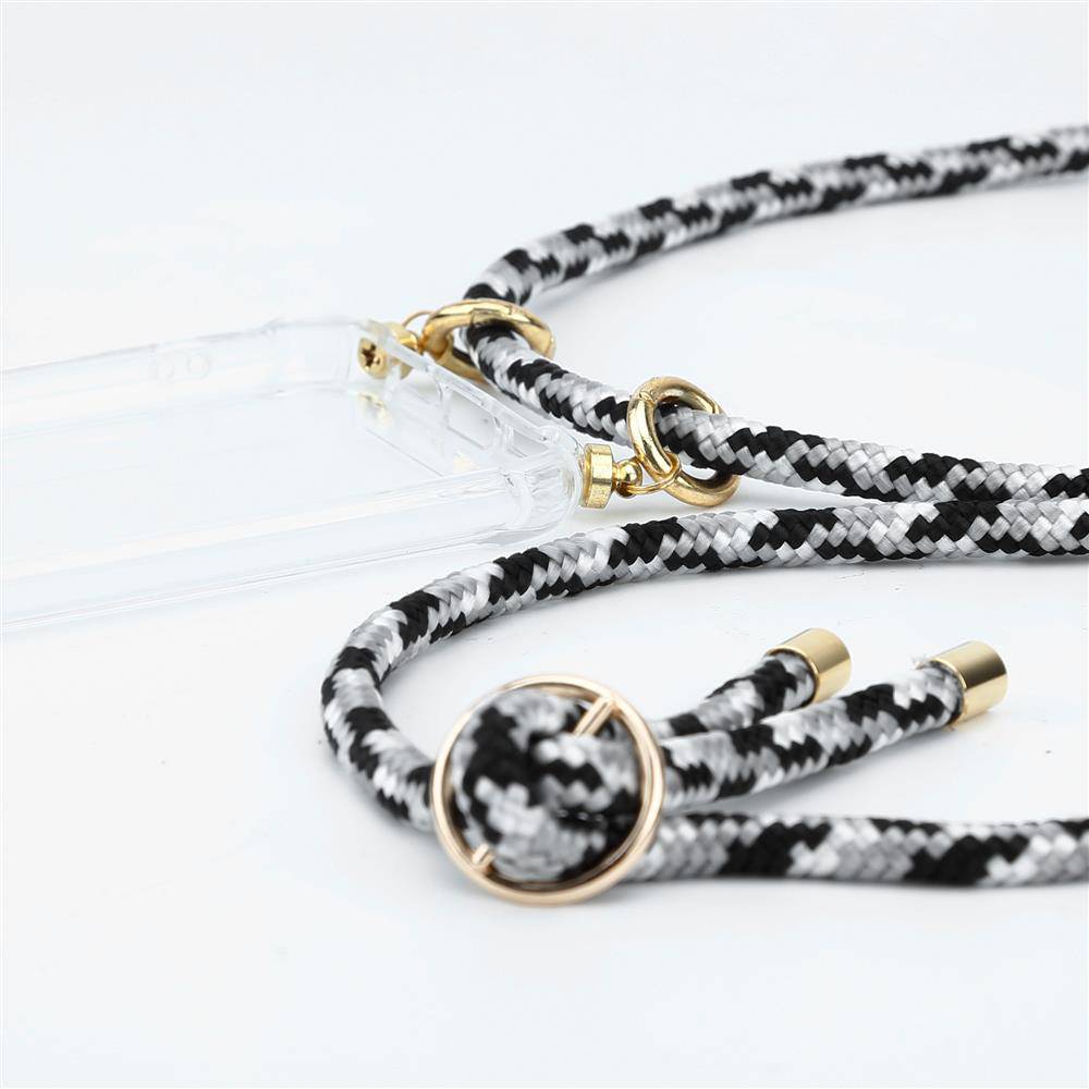 Cadorabo Hülle für Nokia 2.2 Schutzhülle in Grau Handy Kette Silikon Kordel abnehmbares Etui