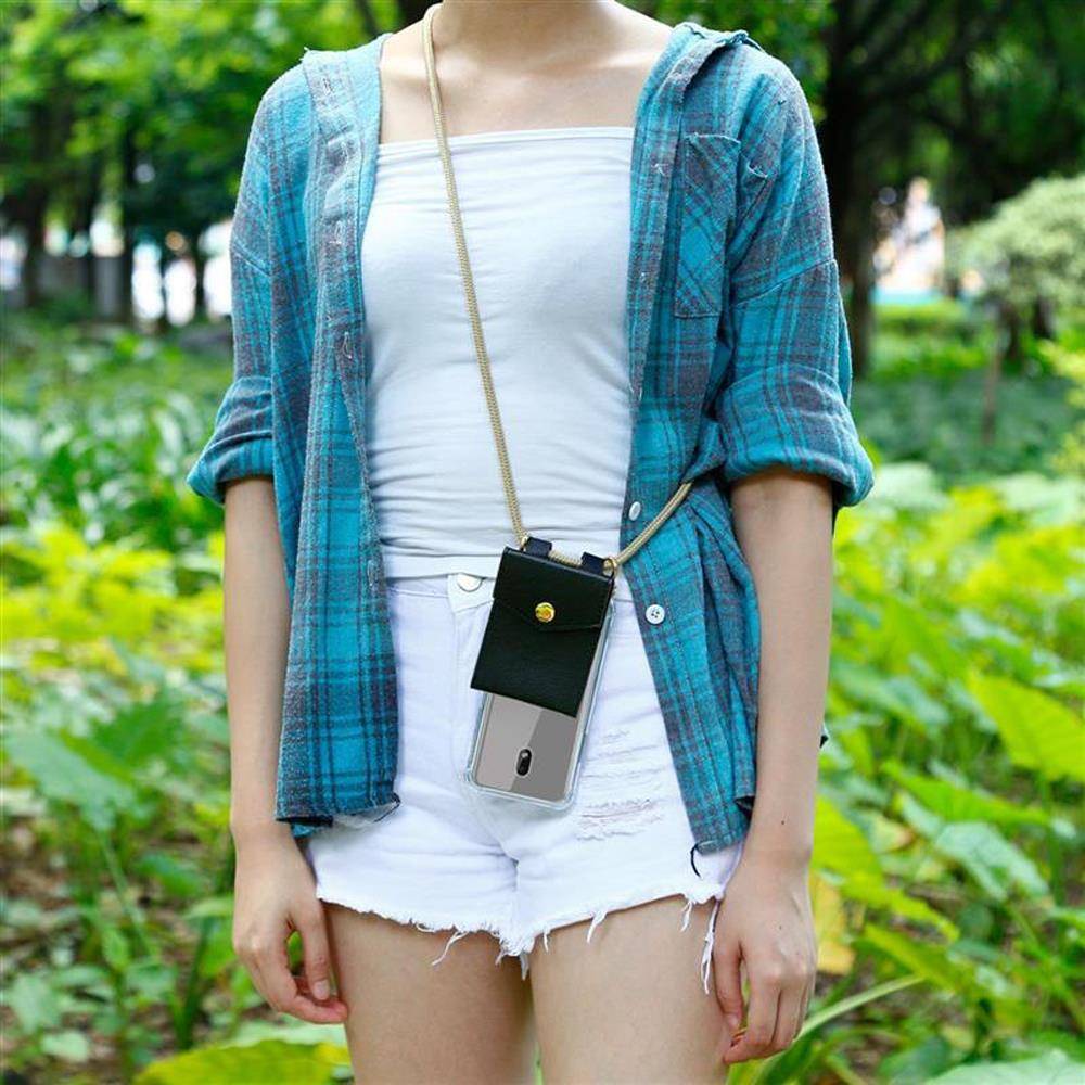 Cadorabo Hülle für Nokia 2.2 Schutzhülle in Braun Handy Kette Silikon Kordel abnehmbares Etui