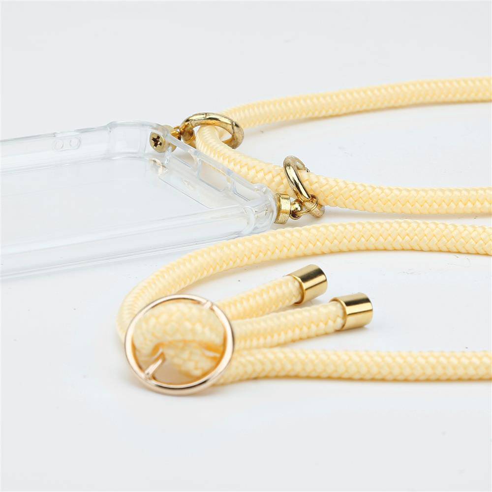 Cadorabo Hülle für Nokia 2.2 Schutzhülle in Gelb Handy Kette Silikon Kordel abnehmbares Etui