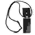 Cadorabo Hülle für Sony Xperia X COMPACT Schutzhülle in Schwarz Handy Kette Silikon Kordel abnehmbares Etui
