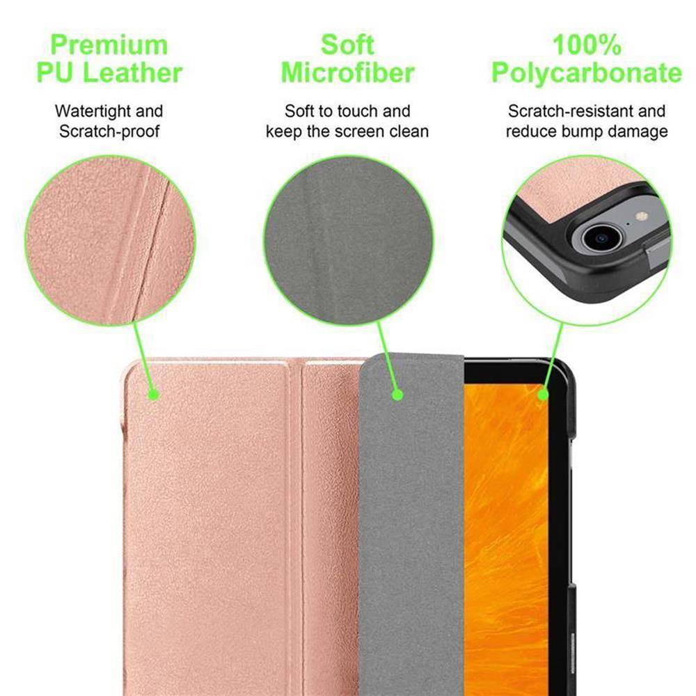 Cadorabo Schutzhülle für Apple iPad PRO 11 2018 (11 Zoll) Tablet Hülle in Rosa Etui Case Cover Tasche Auto Wake up
