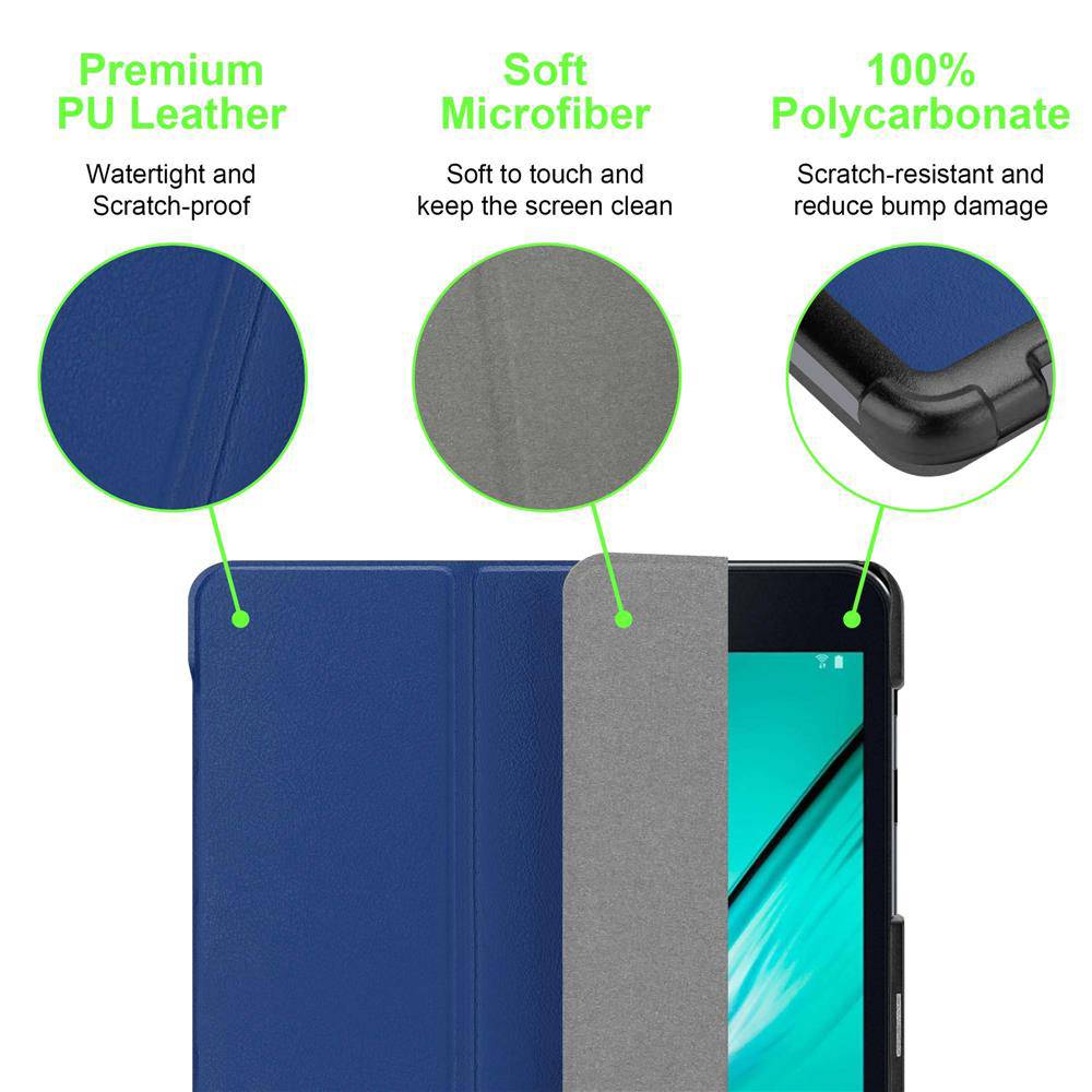 Cadorabo Schutzhülle für Samsung Galaxy Tab S2 (8 Zoll) Tablet Hülle in Blau Etui Case Cover Tasche Auto Wake up