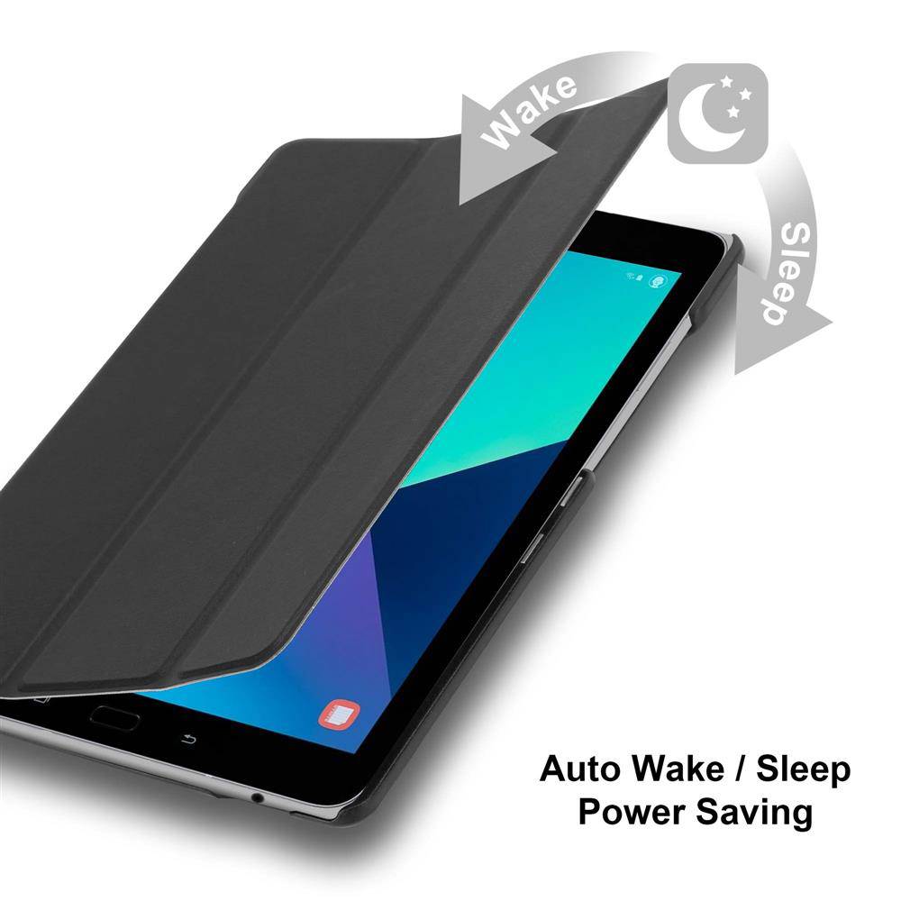 Cadorabo Schutzhülle für Samsung Galaxy Tab S3 (9.7 Zoll) Tablet Hülle in Schwarz Etui Case Cover Tasche Auto Wake up