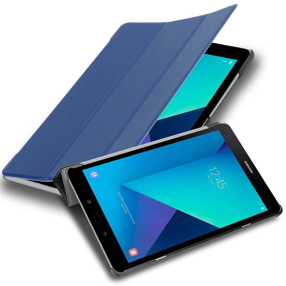 Cadorabo Schutzhülle für Samsung Galaxy Tab S3 (9.7 Zoll) Tablet Hülle in Blau Etui Case Cover Tasche Auto Wake up