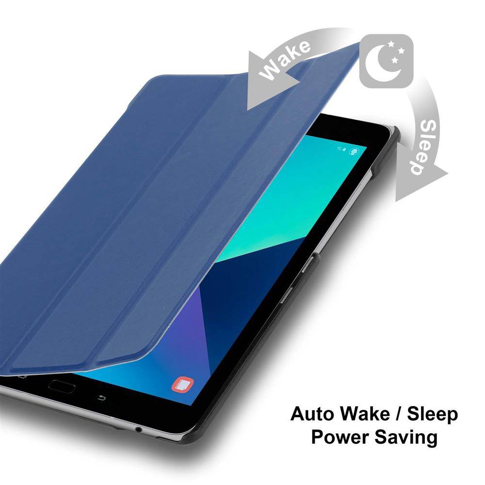 Cadorabo Schutzhülle für Samsung Galaxy Tab S3 (9.7 Zoll) Tablet Hülle in Blau Etui Case Cover Tasche Auto Wake up