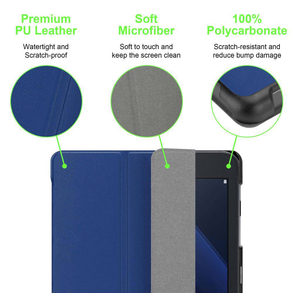 Cadorabo Hülle für Samsung Galaxy Tab A 2016 (7.0 Zoll) Tablet Hülle in Blau Schutzhülle Etui Case Tasche Cover