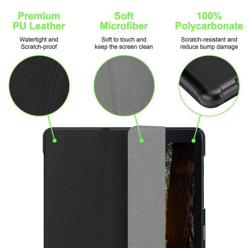 Cadorabo Schutzhülle für Samsung Galaxy Tab A (10.5 Zoll) Tablet Hülle in Schwarz Etui Case Cover Tasche Auto Wake up
