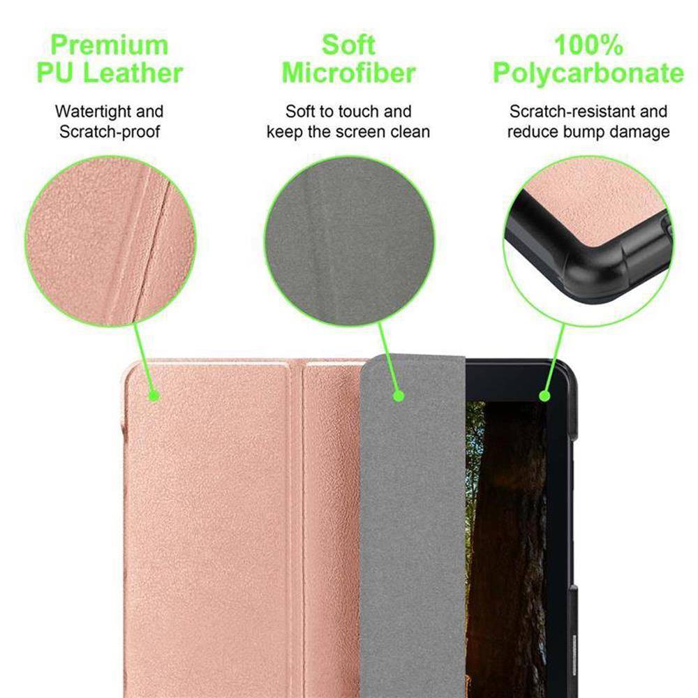 Cadorabo Schutzhülle für Samsung Galaxy Tab A (10.5 Zoll) Tablet Hülle in Rosa Etui Case Cover Tasche Auto Wake up