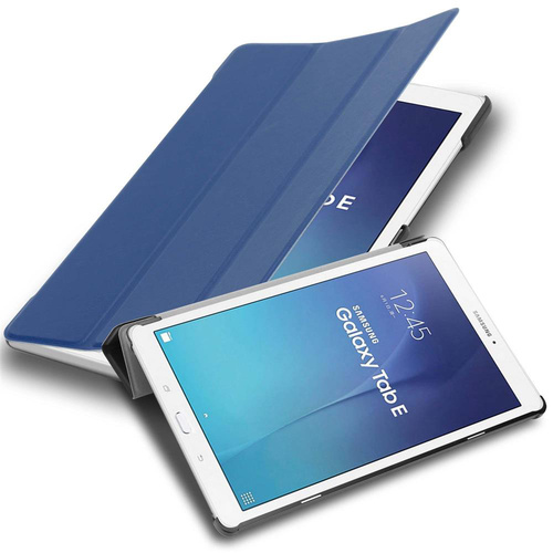 Cadorabo Hülle für Samsung Galaxy Tab E (9.6 Zoll) Tablet Hülle in Blau Schutzhülle Etui Case Tasche Cover
