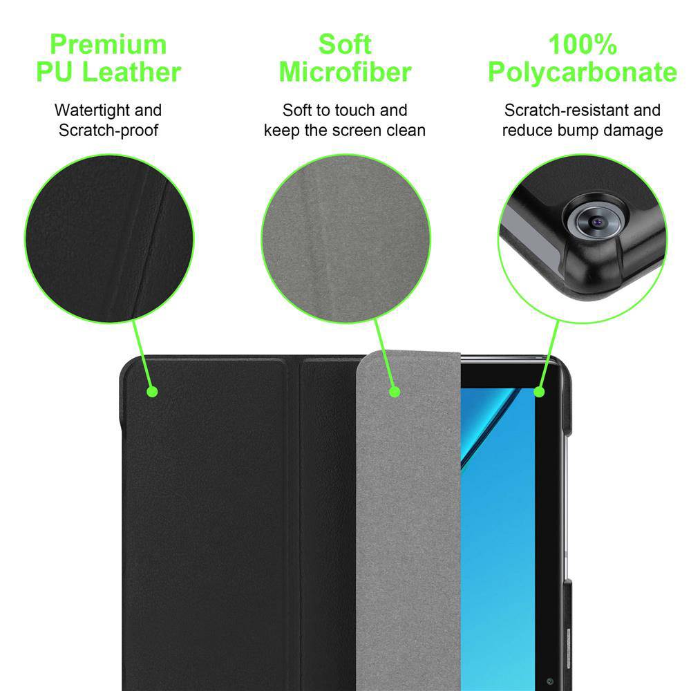Cadorabo Schutzhülle für Huawei MediaPad M5 / M5 PRO (10.8 Zoll) Tablet Hülle in Schwarz Etui Case Cover Tasche Auto