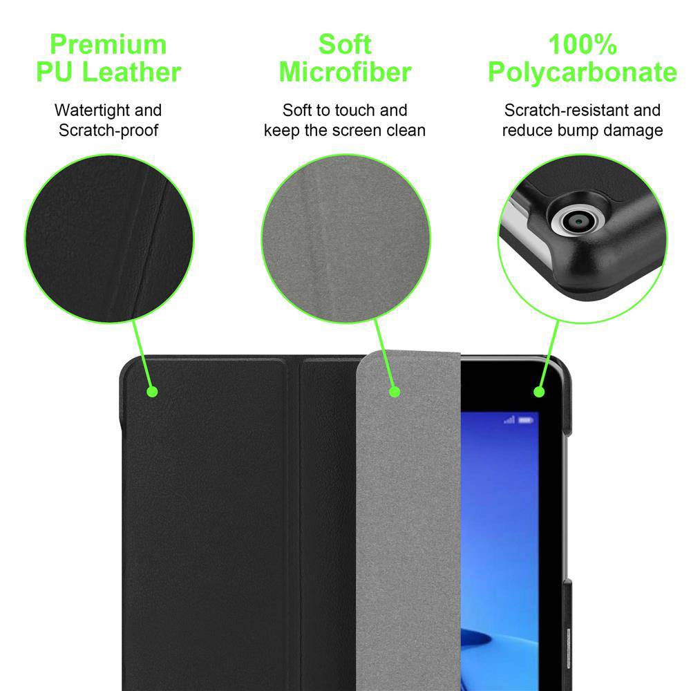 Cadorabo Hülle für Huawei MediaPad T3 8 (8.0 Zoll) Tablet Hülle in Schwarz Schutzhülle Etui Case Tasche Cover