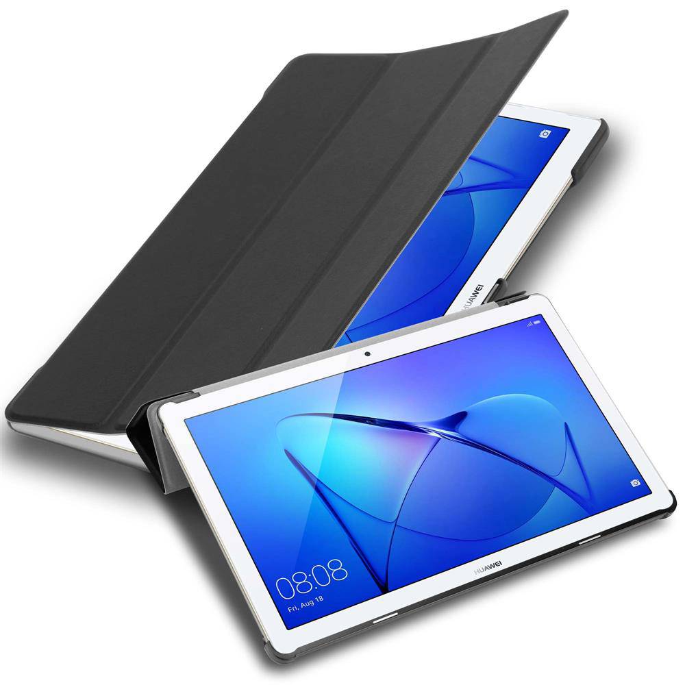 Cadorabo Hülle für Huawei MediaPad T3 10 (9.6 Zoll) Tablet Hülle in Schwarz Schutzhülle Etui Case Tasche Cover