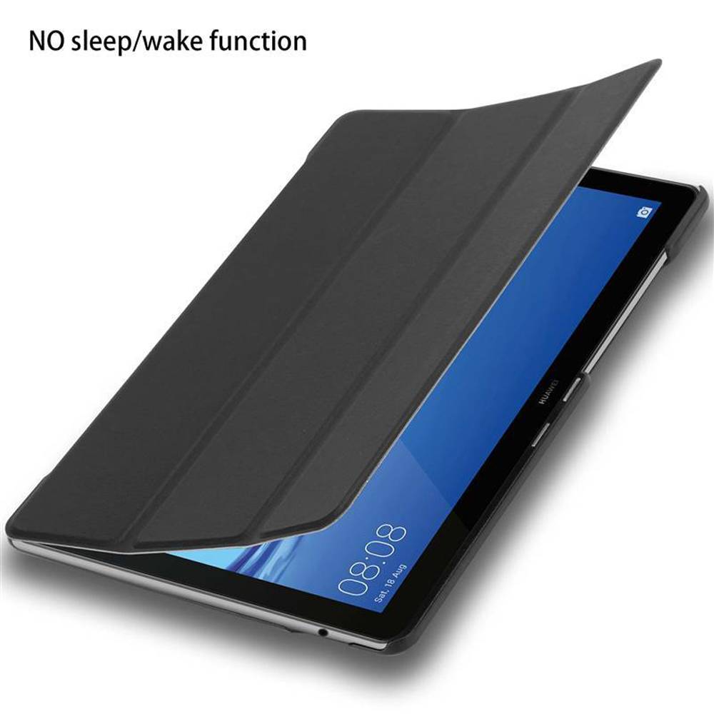 Cadorabo Hülle für Huawei MediaPad T5 10 (10.1 Zoll) Tablet Hülle in Schwarz Schutzhülle Etui Case Tasche Cover