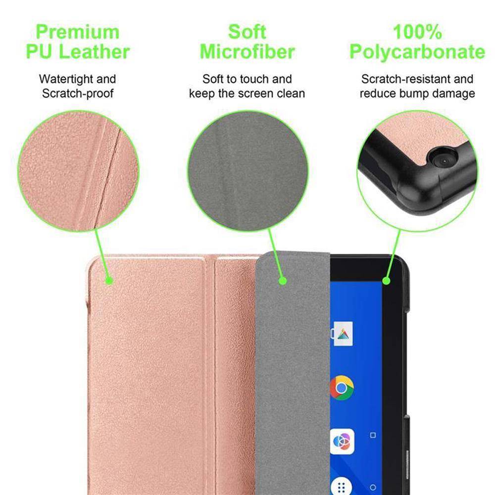 Cadorabo Hülle für Lenovo Tab M10 (10.1 Zoll) TB-X505F Tablet Hülle in Rosa Schutzhülle Etui Case Tasche Cover