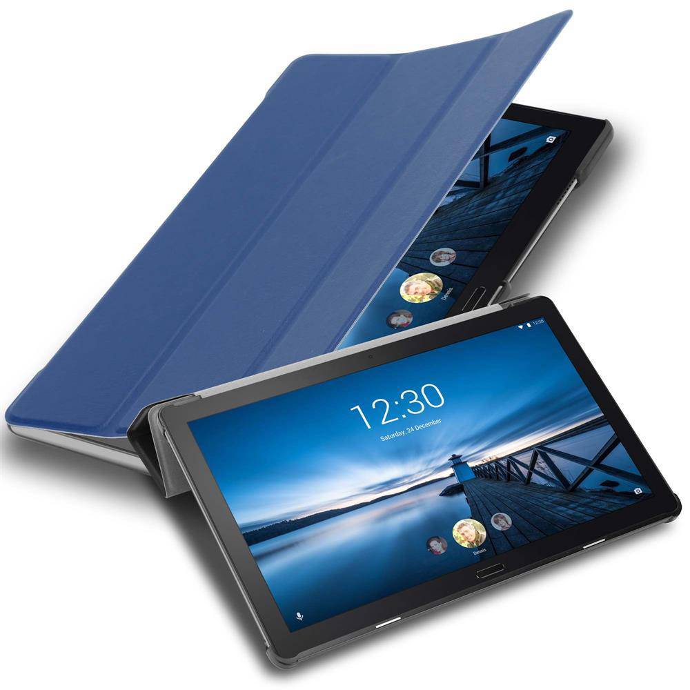 Cadorabo Schutzhülle für Lenovo Tab P10 (10.1 Zoll) Tablet Hülle in Blau Etui Case Cover Tasche Auto Wake up
