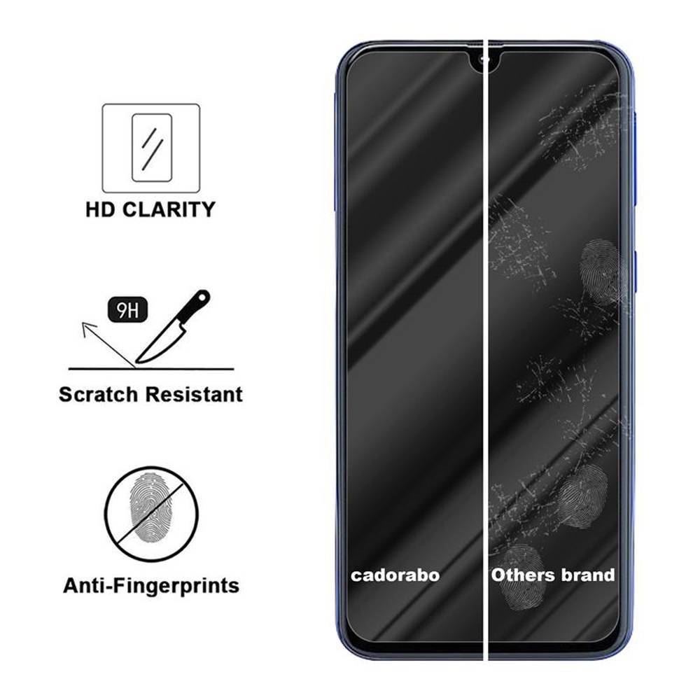 Cadorabo Folie für Samsung Galaxy A20 / A30 / M10s in KRISTALL KLAR - Gehärtetes Display-Schutzglas (RETAIL PACKAGING)