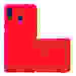Cadorabo Schutzhülle für Samsung Galaxy A10e / A20e Hülle in Rot Handyhülle TPU Etui Cover Case