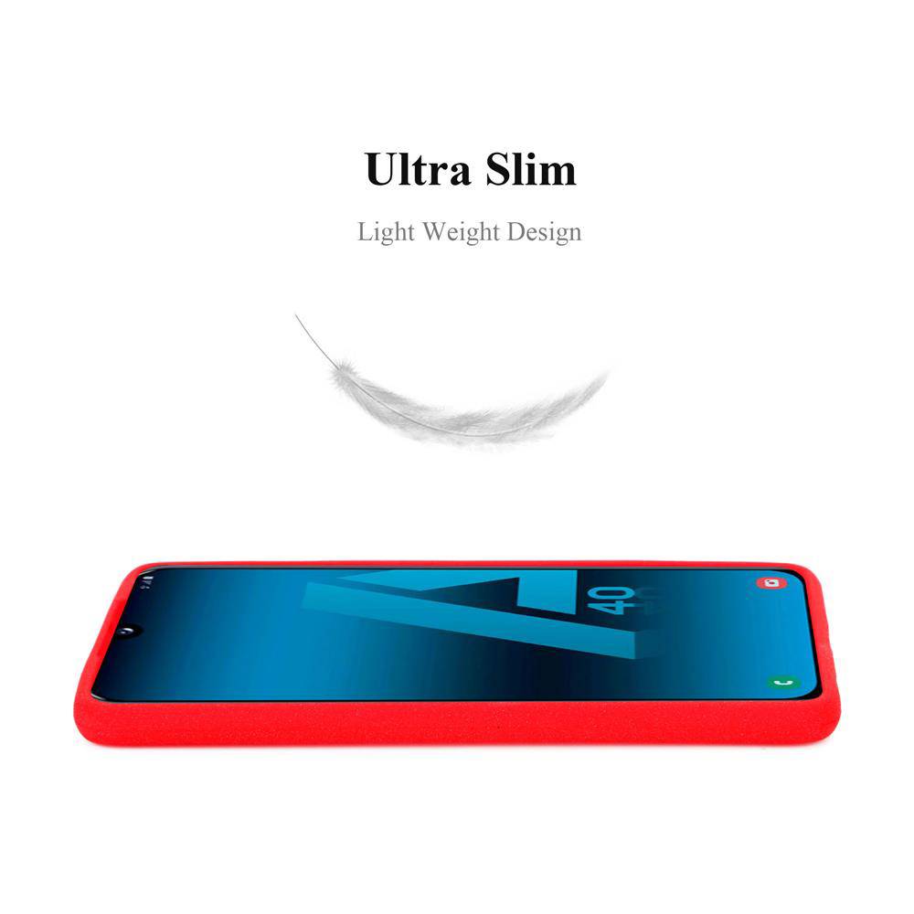 Cadorabo Schutzhülle für Samsung Galaxy A40 Hülle in Rot Handyhülle TPU Etui Cover Case
