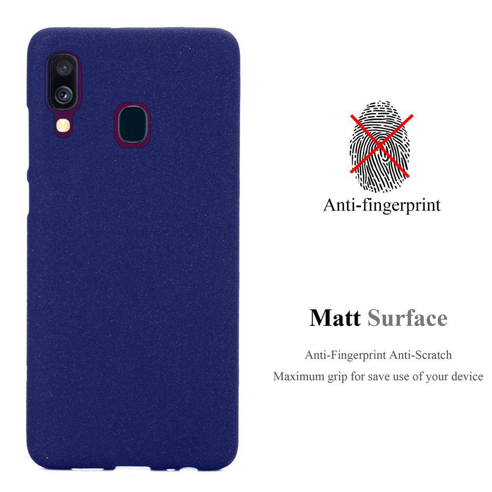 Cadorabo Schutzhülle für Samsung Galaxy A40 Hülle in Blau Handyhülle TPU Etui Cover Case