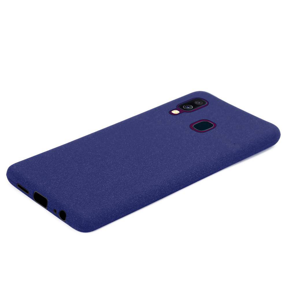 Cadorabo Schutzhülle für Samsung Galaxy A40 Hülle in Blau Handyhülle TPU Etui Cover Case