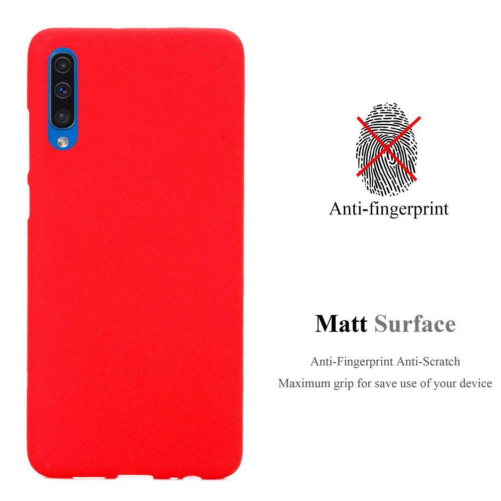 Cadorabo Schutzhülle für Samsung Galaxy A50 4G / A50s / A30s Hülle in Rot Handyhülle TPU Etui Cover Case