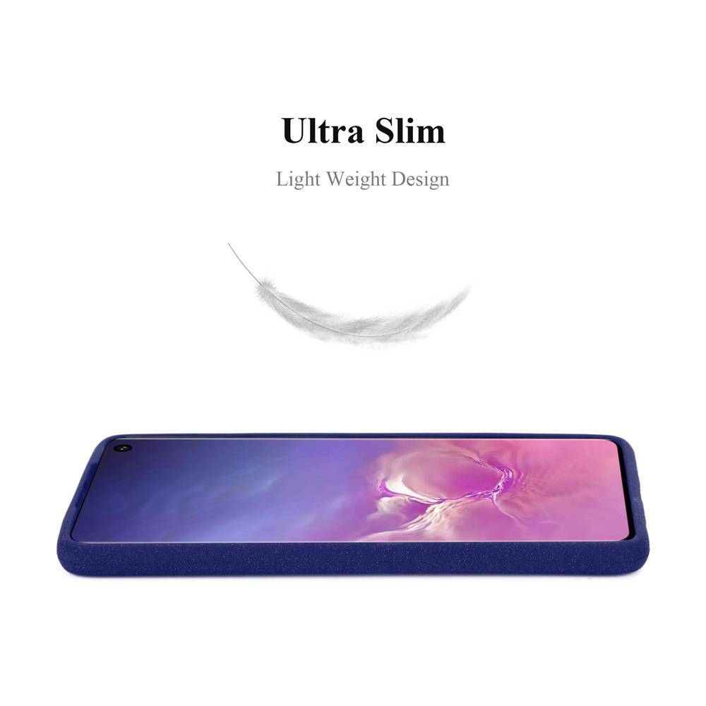 Cadorabo Schutzhülle für Samsung Galaxy S10 4G Hülle in Blau Handyhülle TPU Etui Cover Case