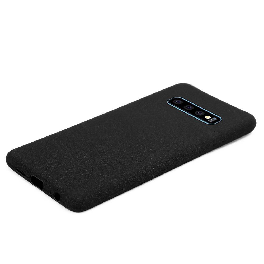 Cadorabo Schutzhülle für Samsung Galaxy S10 PLUS Hülle in Schwarz Handyhülle TPU Etui Cover Case
