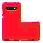 Cadorabo Schutzhülle für Samsung Galaxy S10 PLUS Hülle in Rot Handyhülle TPU Etui Cover Case