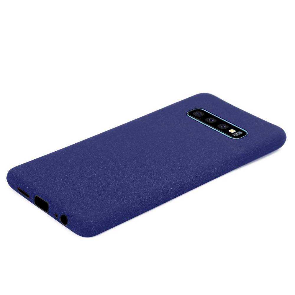 Cadorabo Schutzhülle für Samsung Galaxy S10 PLUS Hülle in Blau Handyhülle TPU Etui Cover Case