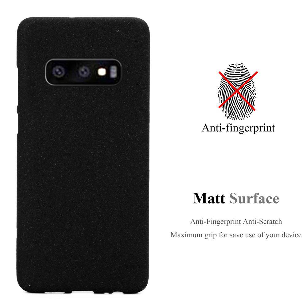 Cadorabo Schutzhülle für Samsung Galaxy S10e Hülle in Schwarz Handyhülle TPU Etui Cover Case