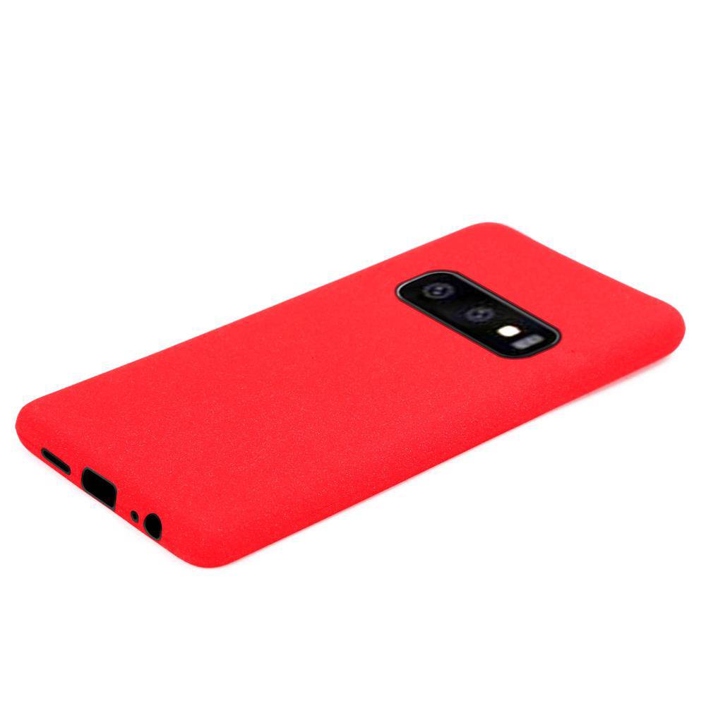 Cadorabo Schutzhülle für Samsung Galaxy S10e Hülle in Rot Handyhülle TPU Etui Cover Case