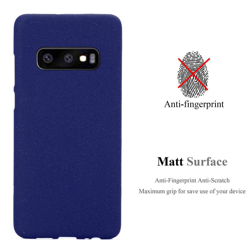 Cadorabo Schutzhülle für Samsung Galaxy S10e Hülle in Blau Handyhülle TPU Etui Cover Case