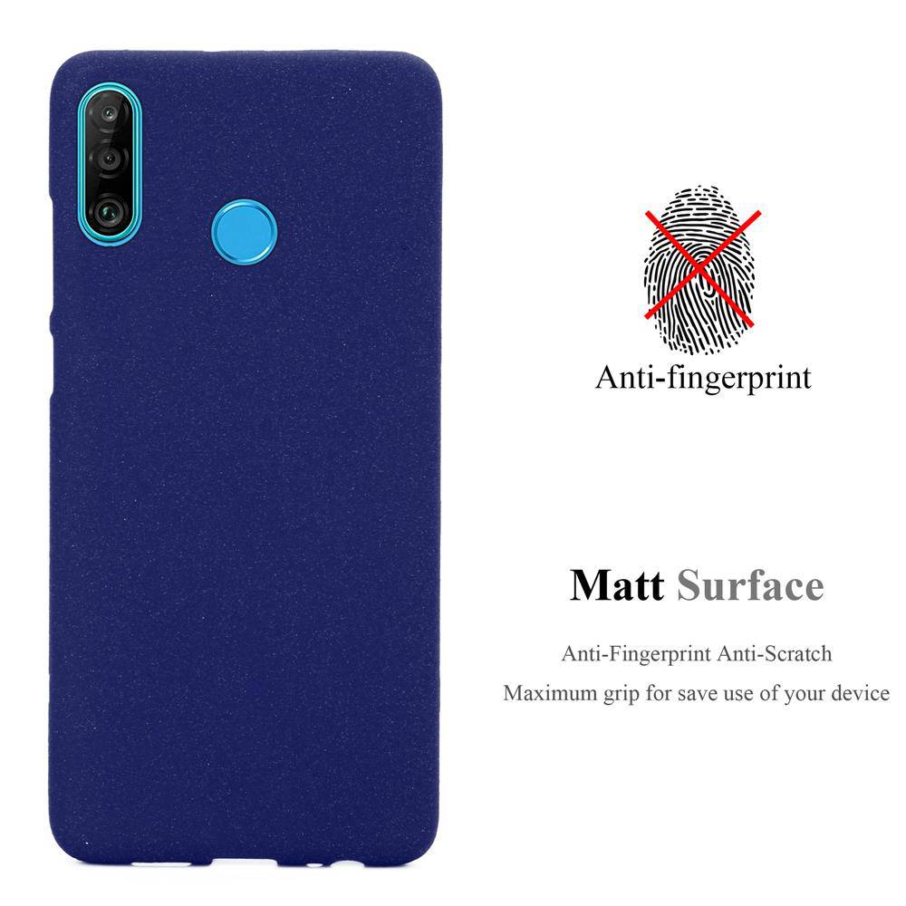 Cadorabo Schutzhülle für Huawei P30 LITE Hülle in Blau Handyhülle TPU Etui Cover Case