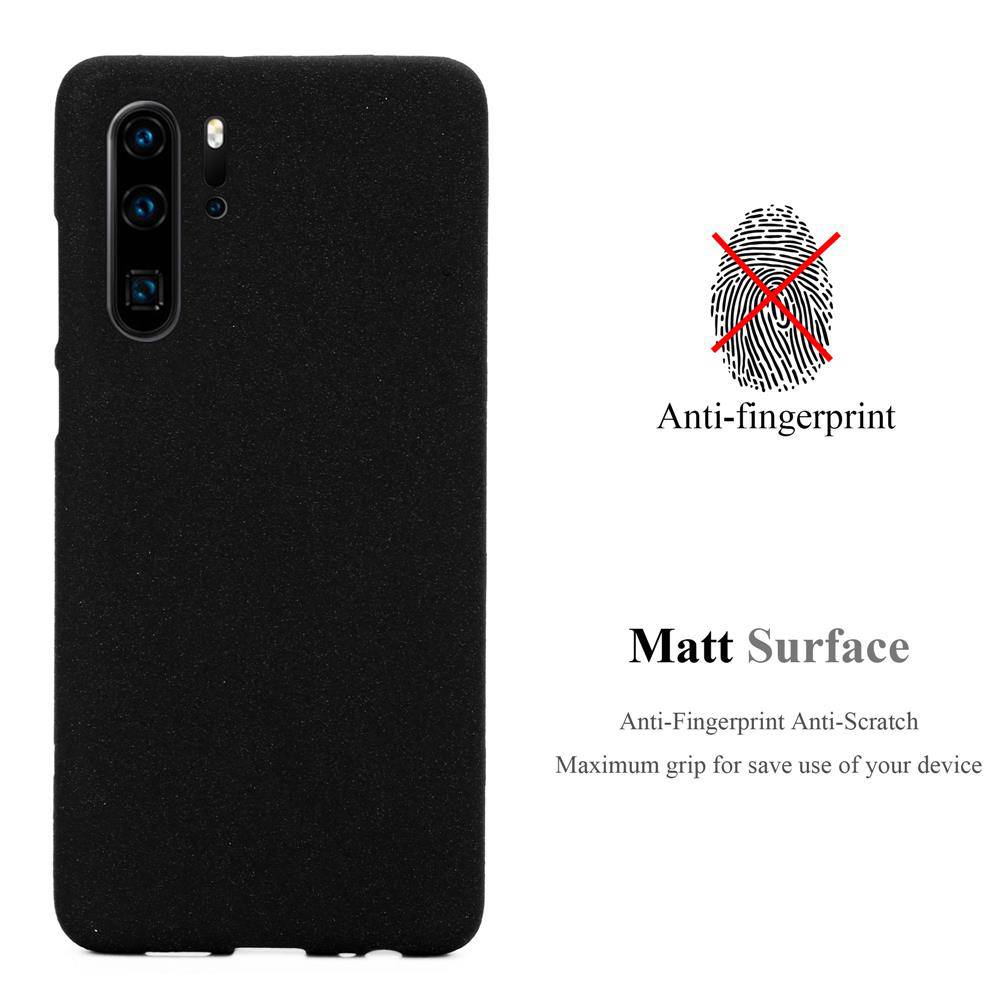Cadorabo Schutzhülle für Huawei P30 PRO Hülle in Schwarz Handyhülle TPU Etui Cover Case