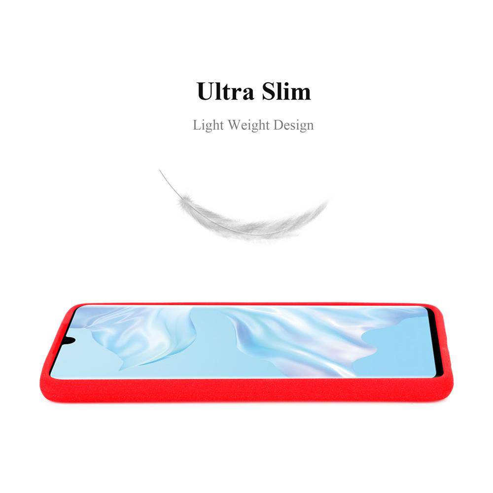 Cadorabo Schutzhülle für Huawei P30 PRO Hülle in Rot Handyhülle TPU Etui Cover Case