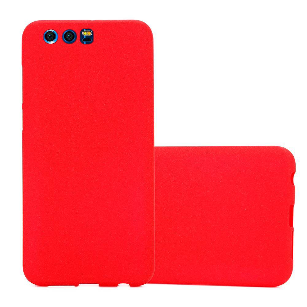 Cadorabo Schutzhülle für Honor 9 Hülle in Rot Handyhülle TPU Etui Cover Case