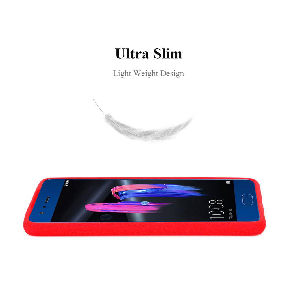 Cadorabo Schutzhülle für Honor 9 Hülle in Rot Handyhülle TPU Etui Cover Case