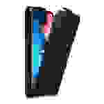Cadorabo Hülle für Samsung Galaxy A10e / A20e Schutz Hülle in Schwarz Flip Etui Handyhülle Case Cover