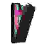 Cadorabo Hülle für Samsung Galaxy A40 Schutz Hülle in Schwarz Flip Etui Handyhülle Case Cover